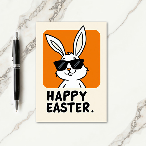 Cool Rabbit Greeting Card