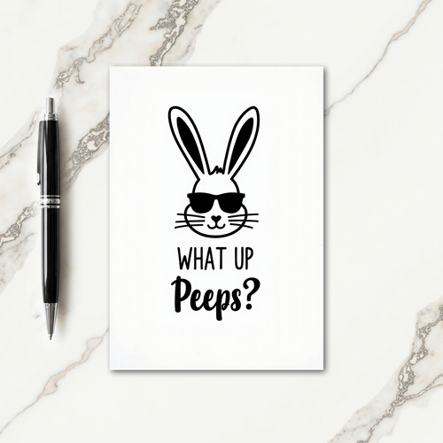 Cool Rabbit Hello Friend Card