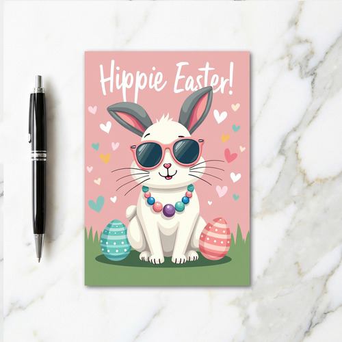 Cool Rabbit Holiday Card