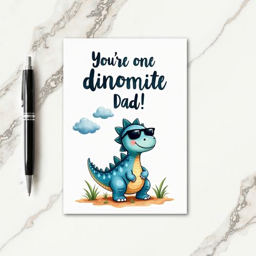 Cool Reptile Dads Day Card
