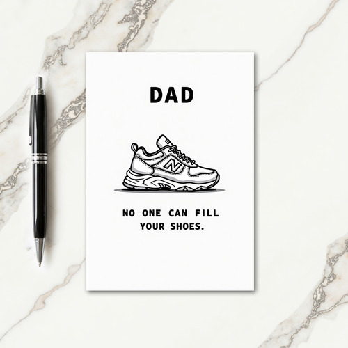 Cool Sneaker Dads Day Card
