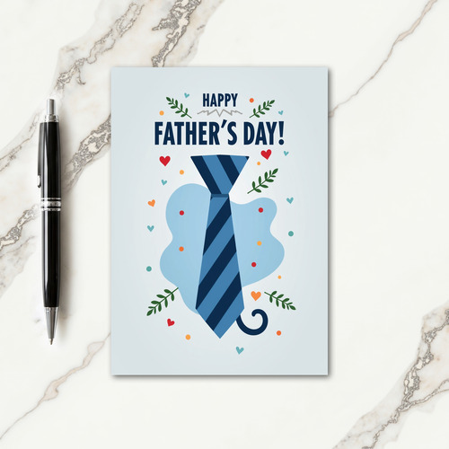 Cool Tie Fathers Day Celebration Card