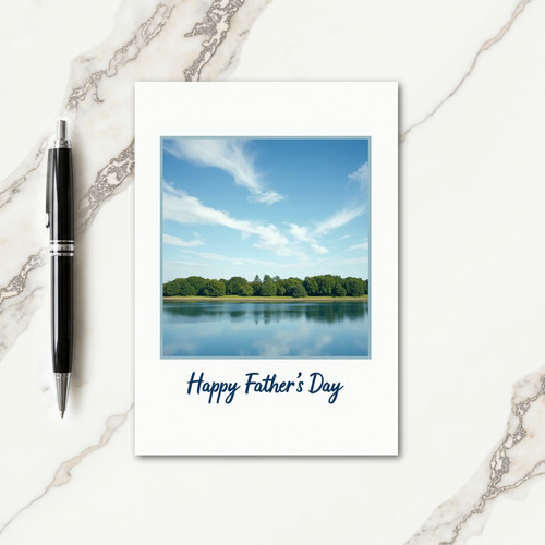 Cool Toned Fathers Day Art Card