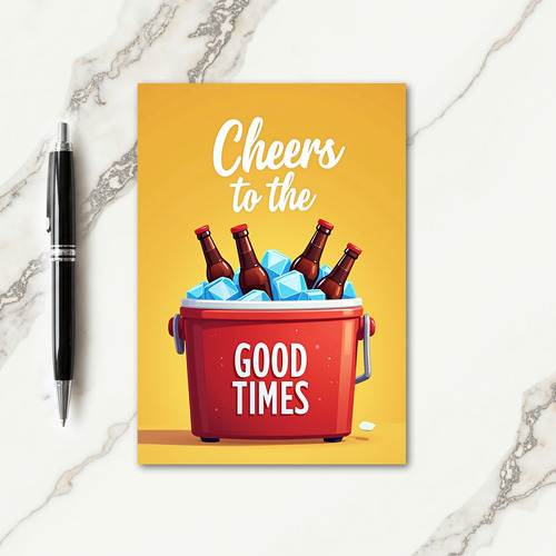 Cooler Party Birthday Card