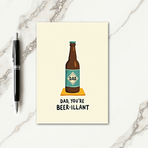 Coolest Dad Beverage Card