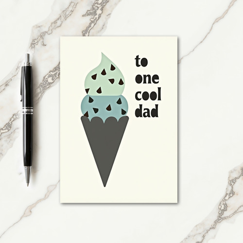 Coolest Dad Dessert Card