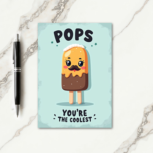 Coolest Dad Frozen Pop Art Card