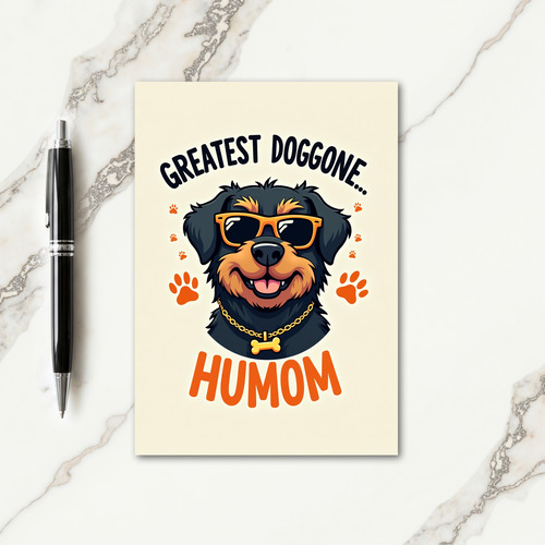Coolest Dog Humom Card