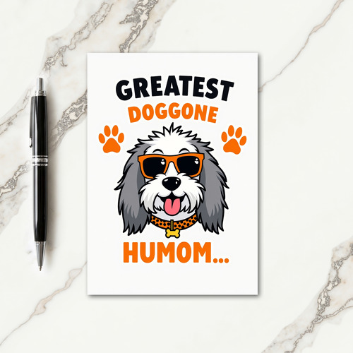 Coolest Dog Mom Card