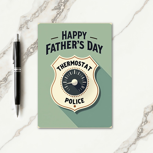 Coolest Fathers Day Shield Card