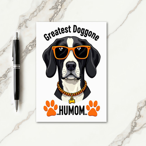 Coolest Humom Dog Mother Card