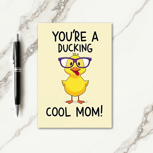 Coolest Mom Duckling Art Card