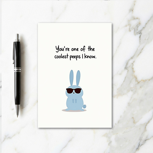 Coolest Peeps Bunny Friend Card