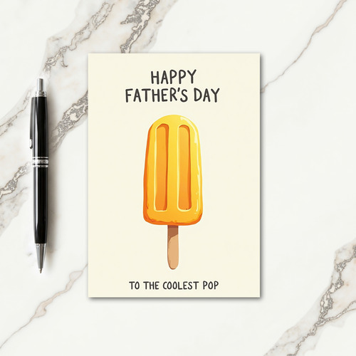 Coolest Pop Art Fathers Day Card