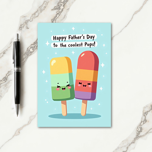 Coolest Pops Fathers Day Card