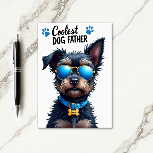 Coolest Pup Fathers Day Card