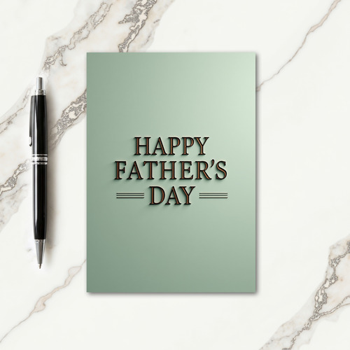 Copper Fathers Day Shadow Card