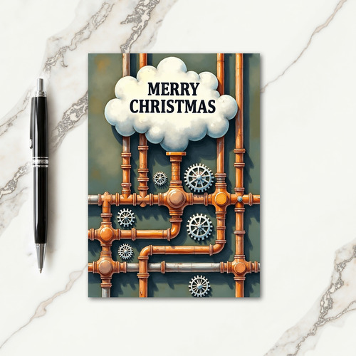 Coppery Christmas Card