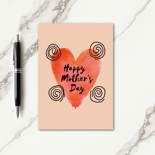Coral Affection Mothers Day Card