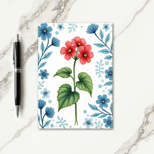 Coral Blossom Mothers Day Card