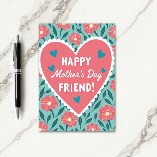 Coral Love Mothers Day Card