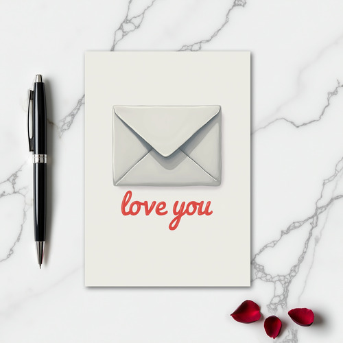 Coral Love You Classic Card