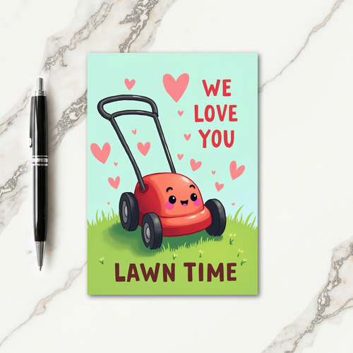 Coral Machine Fathers Day Card