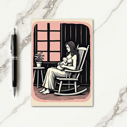 Coral Motherhood Moment Card