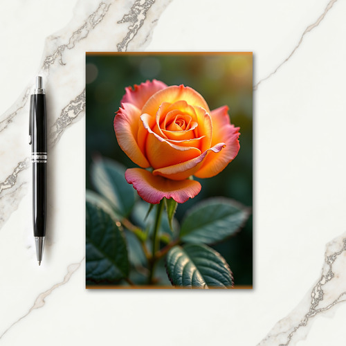 Coral Pink Blossom Mothers Day Card