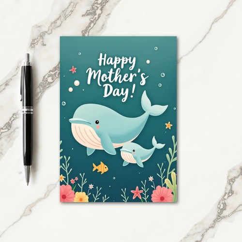 Coral Reef Mothers Day Card