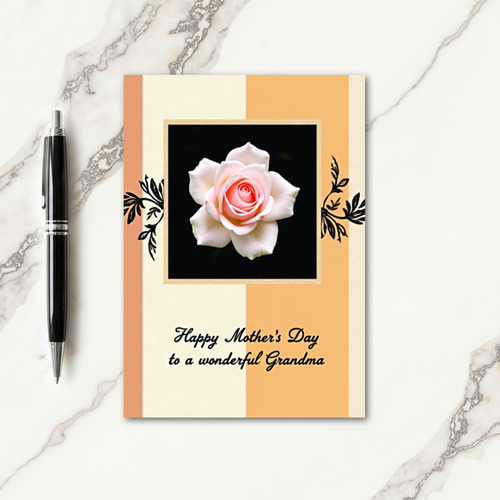 Coral Rose Sweet Mothers Day Card