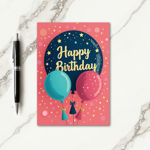 Coral Special Birthday Card