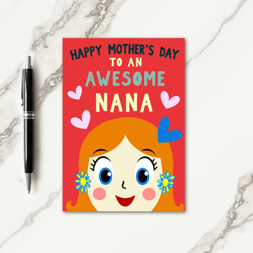 Coral Sweet Mothers Day Card