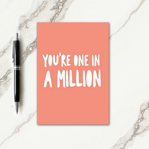 Coral Youre One In A Million Card