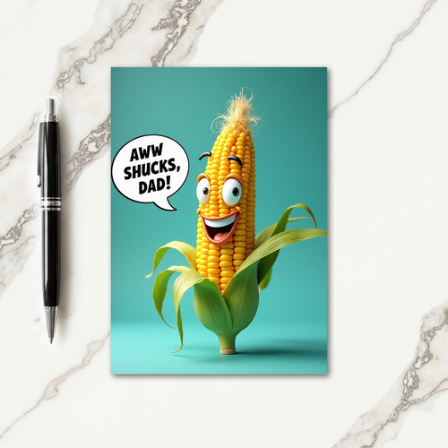 Corn Pop Art Fathers Day Card