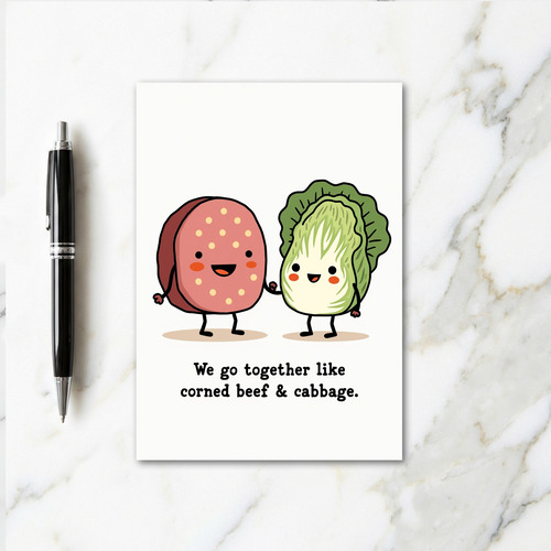 Corned Beef Cabbage Friends Card