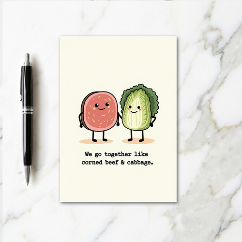 Corned Beef Cabbage Perfect Card