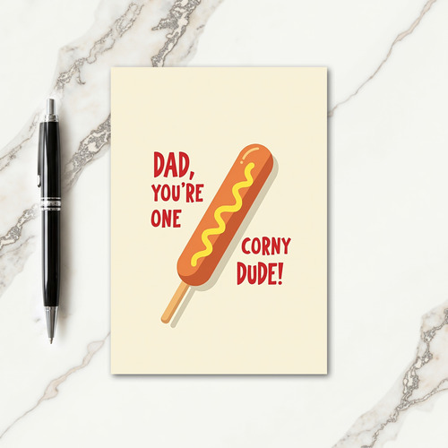 Corny Dude Fathers Day Card