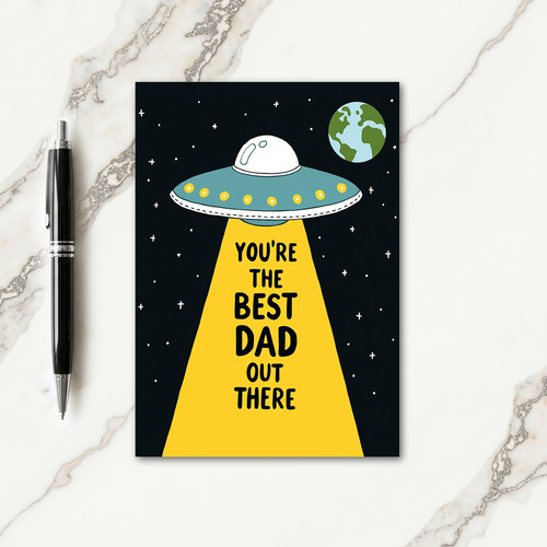 Cosmic Best Dad Out There Card
