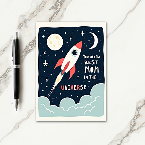 Cosmic Best Mom In Universe Card