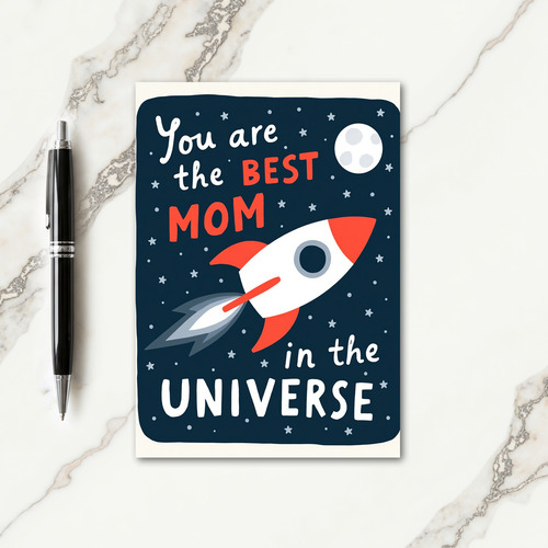 Cosmic Best Mom Message Card