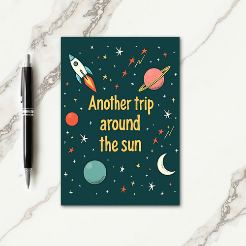 Cosmic Birthday Journey Card