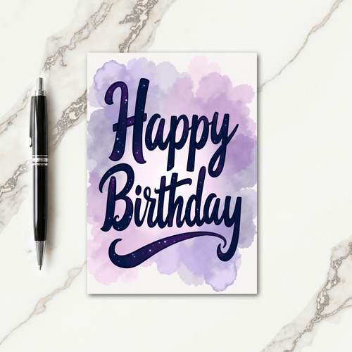 Cosmic Birthday Script Card