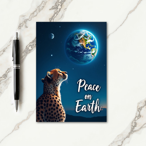 Cosmic Cat Christmas Card