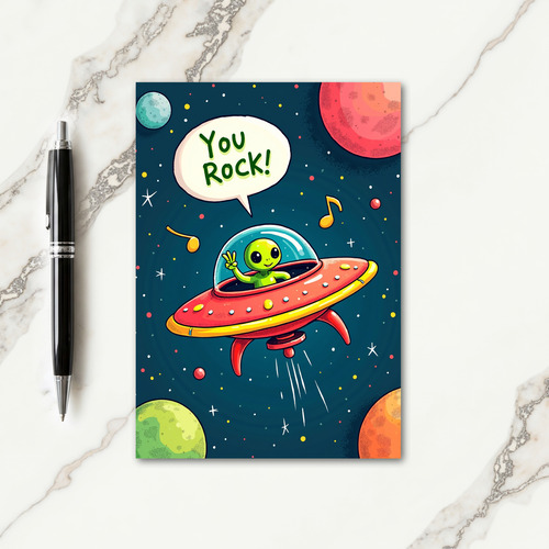 Cosmic Creature Birthday Card