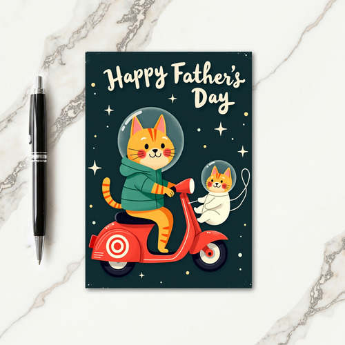 Cosmic Fathers Day Card