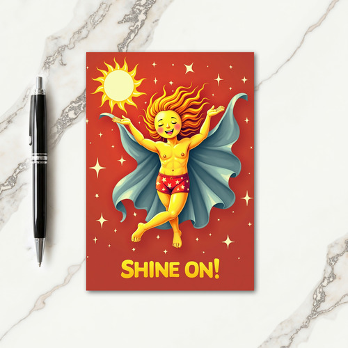 Cosmic Hero Birthday Card
