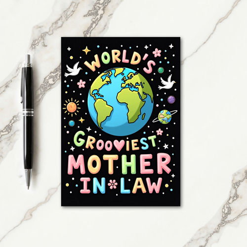 Cosmic Mothers Day Doves Card