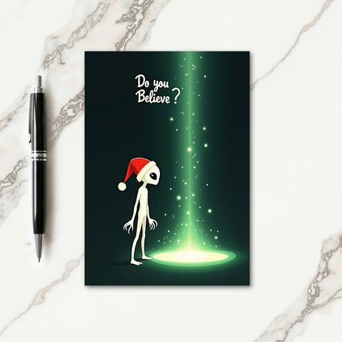 Cosmic Visitor Christmas Card