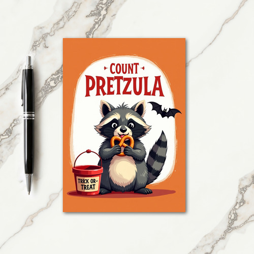 Count Pretzulas Halloween Card